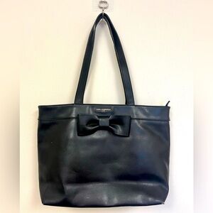Karl Lagerfeld Black Tote Bag with Bow Detail